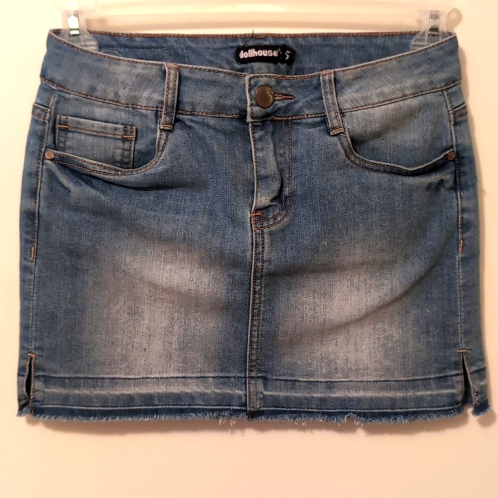Dollhouse Jean Mini Skirt